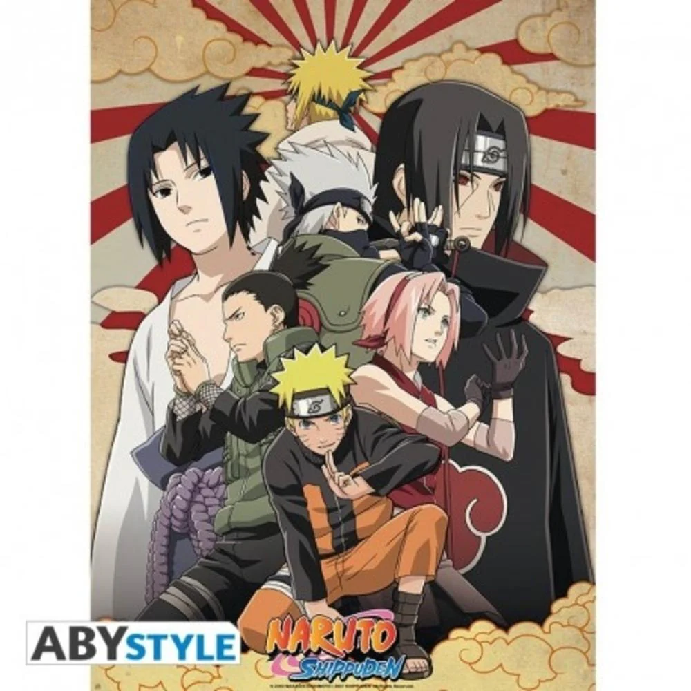 Naruto Shippuden Shippuden Group 2 52X38 Poster by Abysse