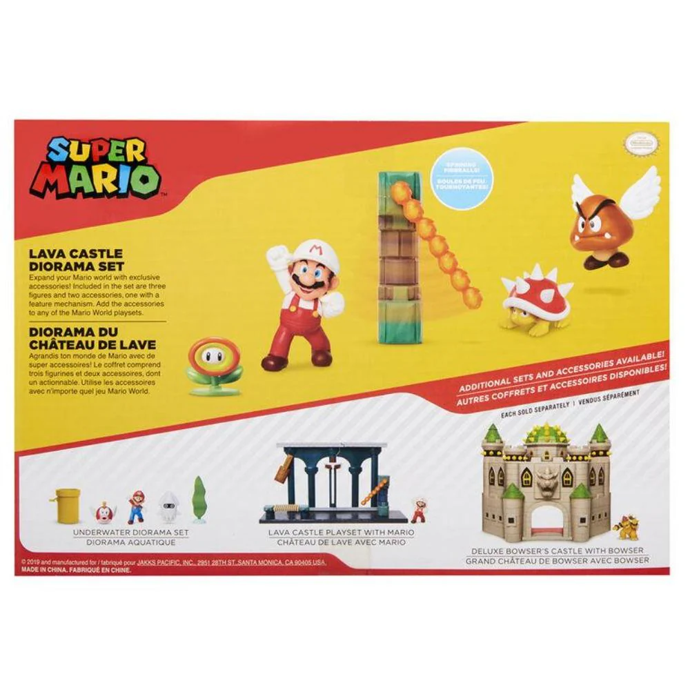 Nintendo 2.5" Fig 5-Pack Lava Castle Diorama Set - Image 4