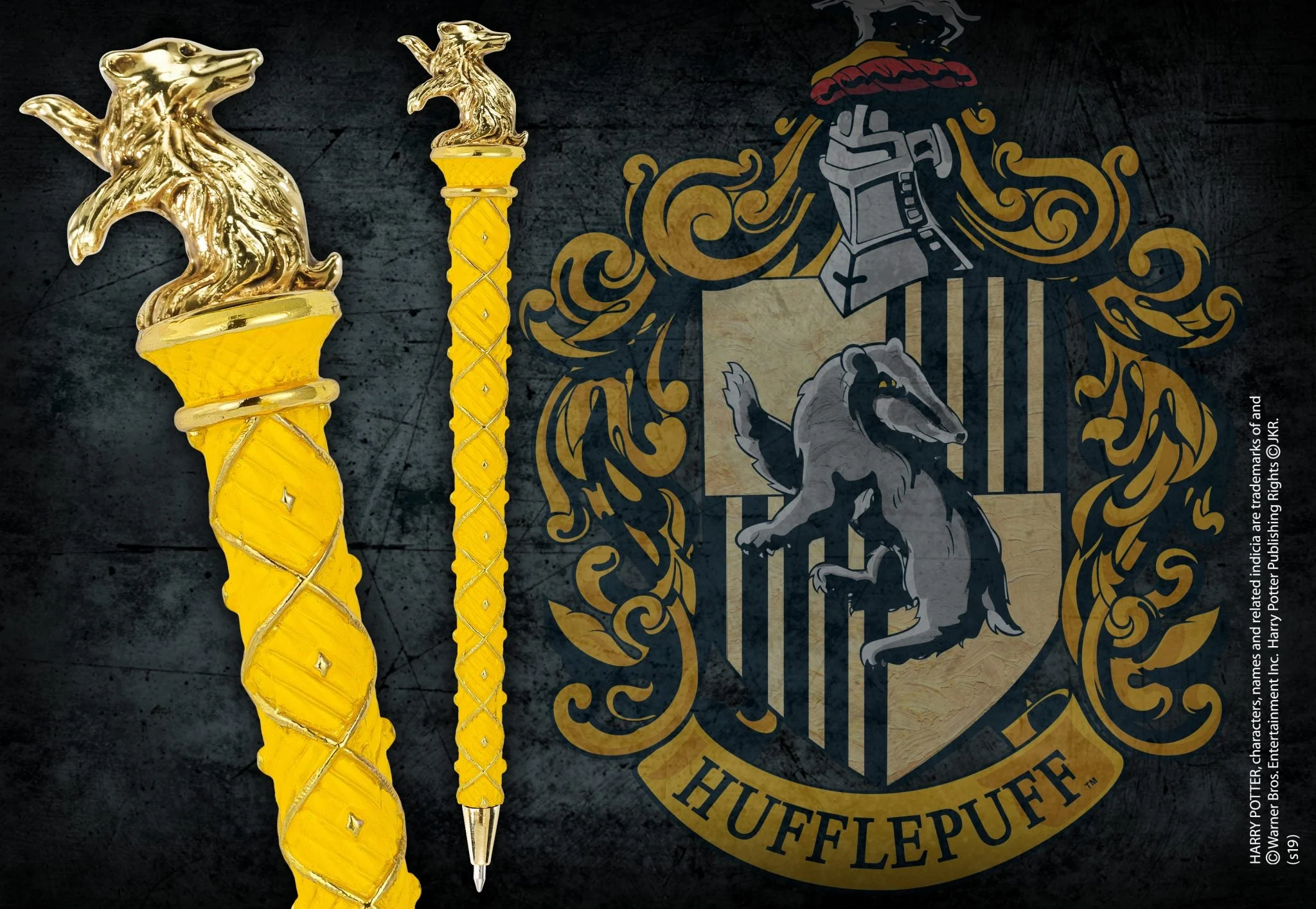 Noble: Harry Potter - Hufflepuff Gold Plated Pen - Image 2