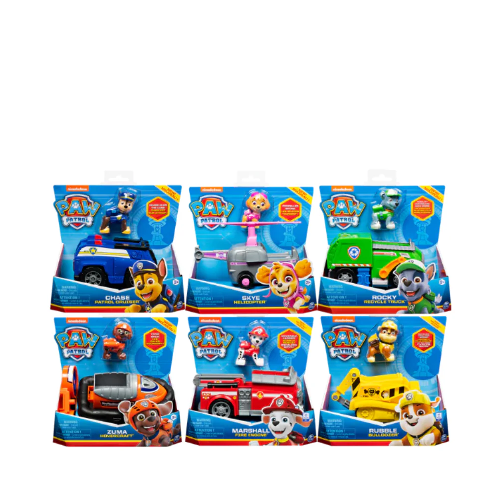 Paw Patrol Basic Vehicle Sustainable Assorted (1 RANDOM)