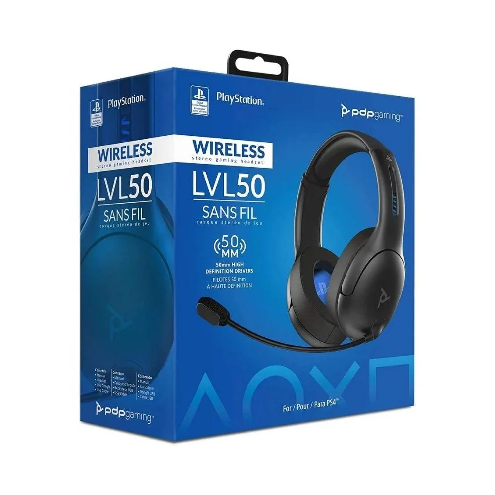 PDP - LVL50 Wireless Headset PS5/PS4 Grey - Image 2