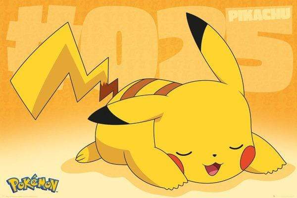 Pikachu Asleep 91X61 cm Poster by Gb Eye