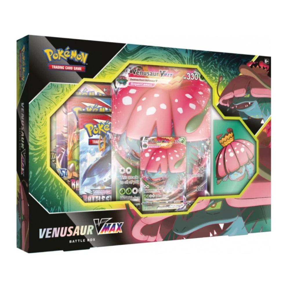 Pokémon TCG: Venusaur VMAX or Blastoise VMAX Battle Box