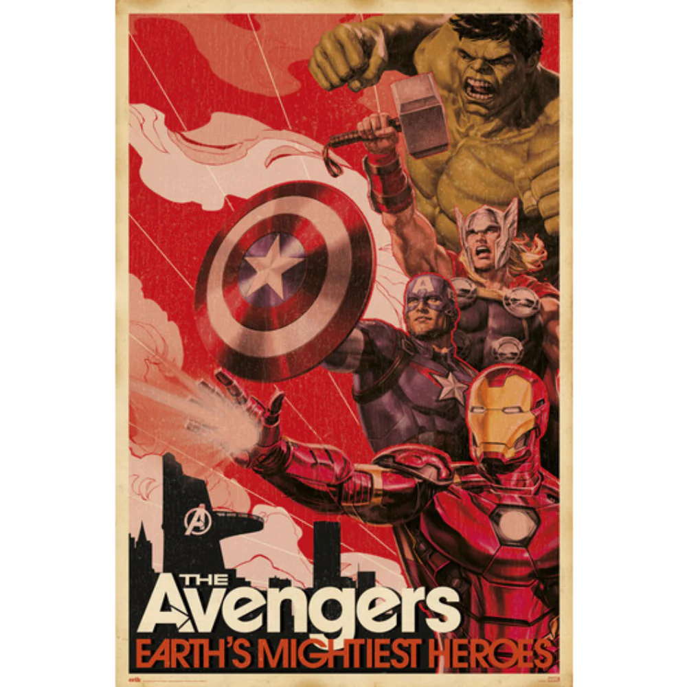 Marvel Avengers Earths Mightiest Heroes 61x91 cm Poster by Grupo Erik