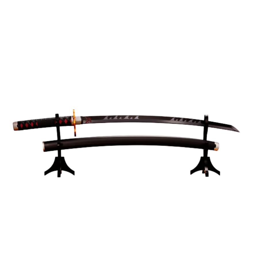 Demon Slayer: Kimetsu no Yaiba Proplica Tanjiro Kamado (Kyojuro Rengoku's Sword Guard Ver.) Nichirin Sword By Proplica