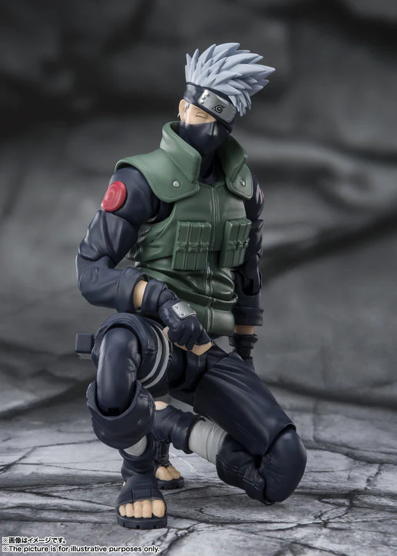 Naruto Shippuden Kakashi Hatake The Famed Sharingan Hero S.H.Figuarts Action Figure by Bandai Tamashii - Image 2