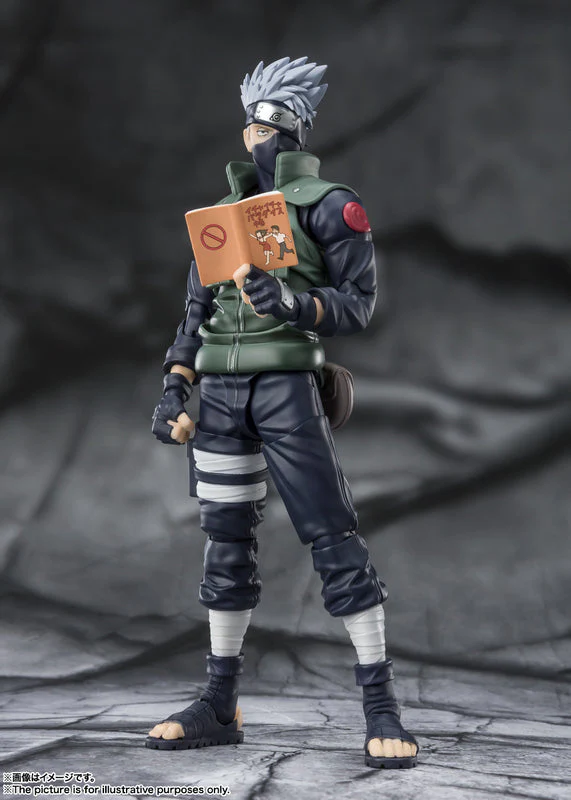 Naruto Shippuden Kakashi Hatake The Famed Sharingan Hero S.H.Figuarts Action Figure by Bandai Tamashii - Image 4