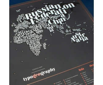 Scratch Map Typogeography by Luckies Of London - Image 2