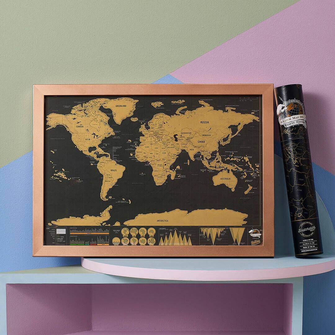 Scratch Map Travel Deluxe by Luckies of London - Image 4