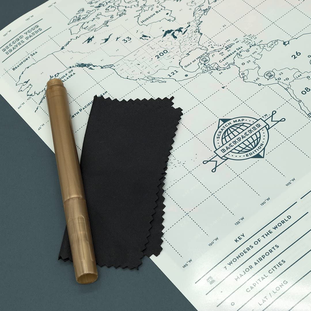 Scratch Map Backpacker by Luckies Of London - Image 6