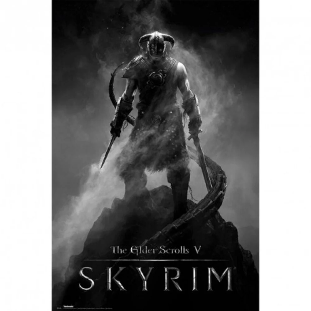 The Elders Scrolls Skyrim Dragonborn 91X61 cm Poster by Abysse