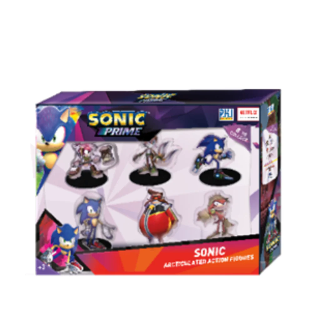 Sonic The Hedgehog 6 Pack Articulated Action Figures