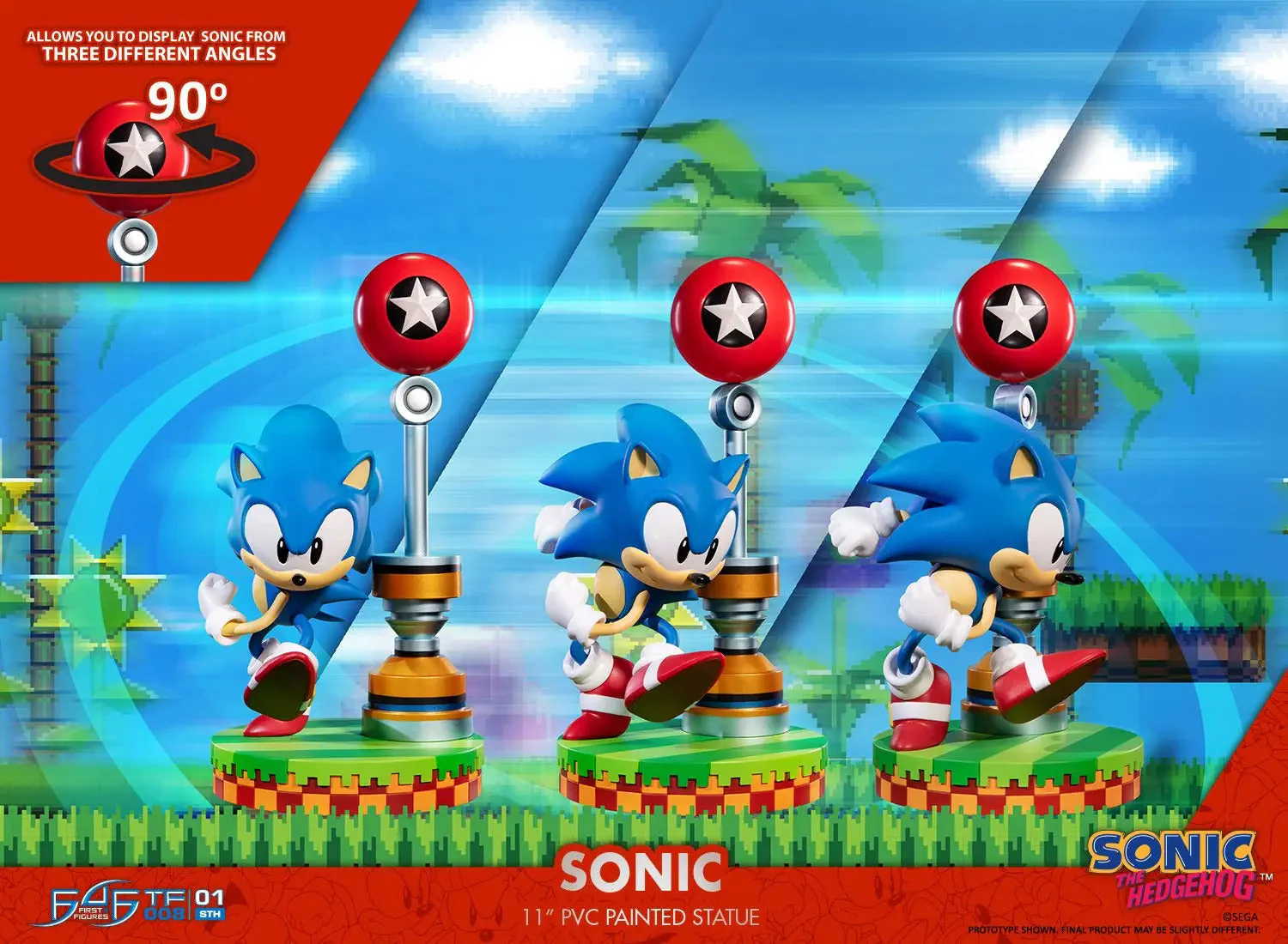 Sonic The Hedgehog - Sonic Pvc Statue (Standard Edition) By First 4 Figures - Image 3