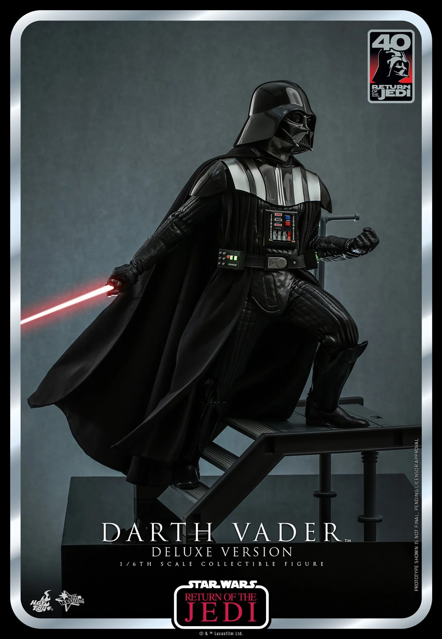 Star Wars Darth Vader ROTJ 40th Anniversary (Deluxe Edition) Action Figure By Hot Toys - Image 5
