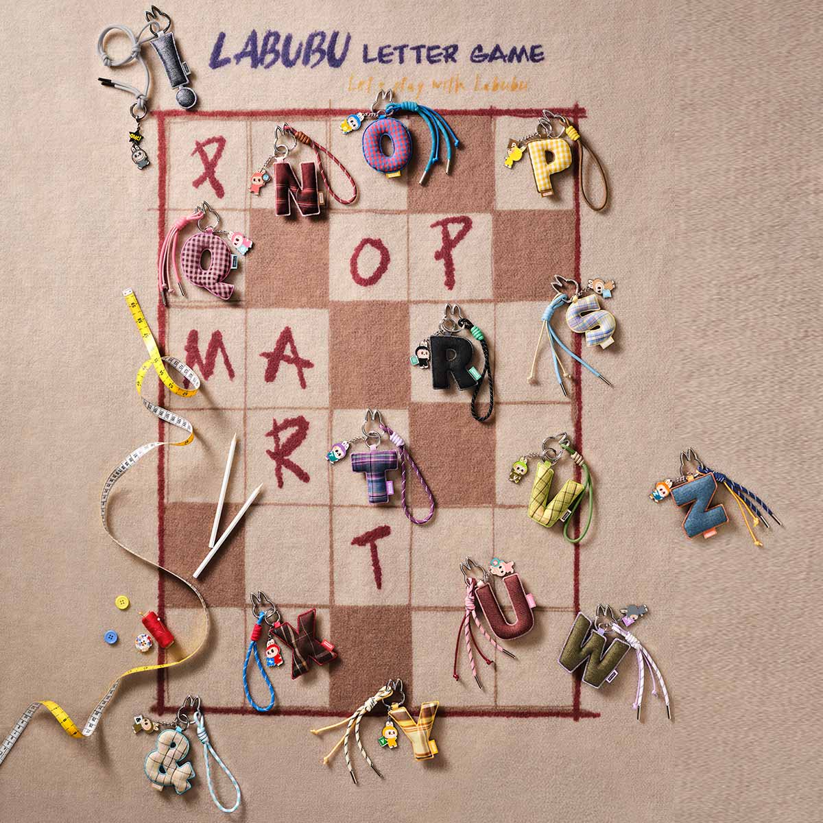 The Monsters Pin For Love Series - Letter Pendant Blind Box (N-Z) - Image 2