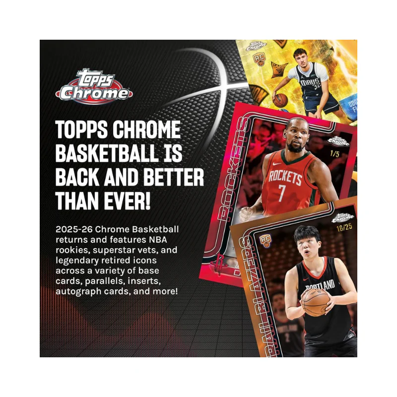 TOPPS Chrome Basketball 2025 (1 Single Pack) - Image 3