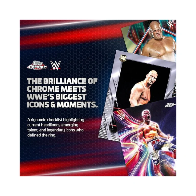 Topps Chrome WWE Mega Box 2026 (1 Single Pack) - Image 3