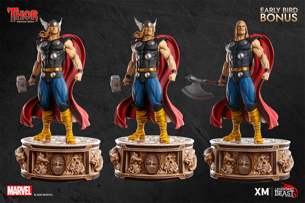 Marvel Thor 1/3 Scale Prestige Series Statue (Exclusive) By Xm Studios & Legendary Beast Studios - Image 4
