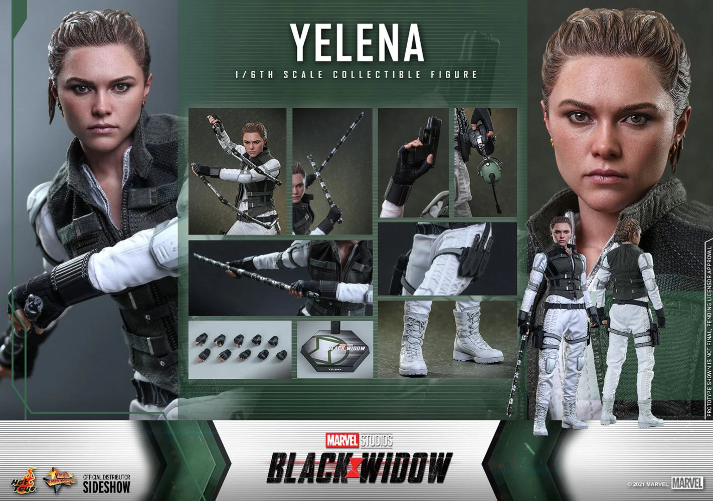 Marvel YELENA BLACK WIDOW Action Figure 1/6 scale By HOT TOYS - Image 5